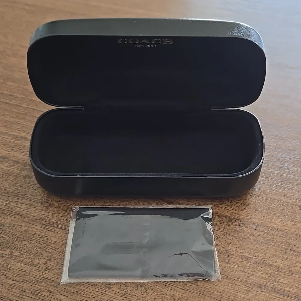 Coach Black Glossy Sunglasses Case